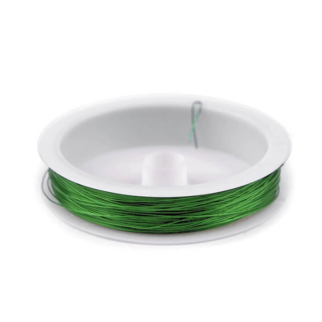 Vázací drát 0,5 mm – zelená, praktický pomocník pro floristiku a dekorace